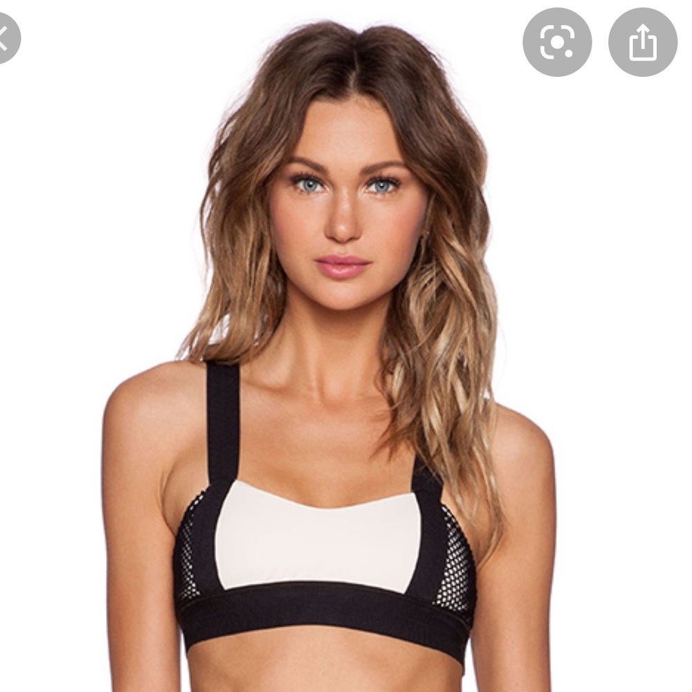 Bluelife Fit Fishnet Contrast Bra